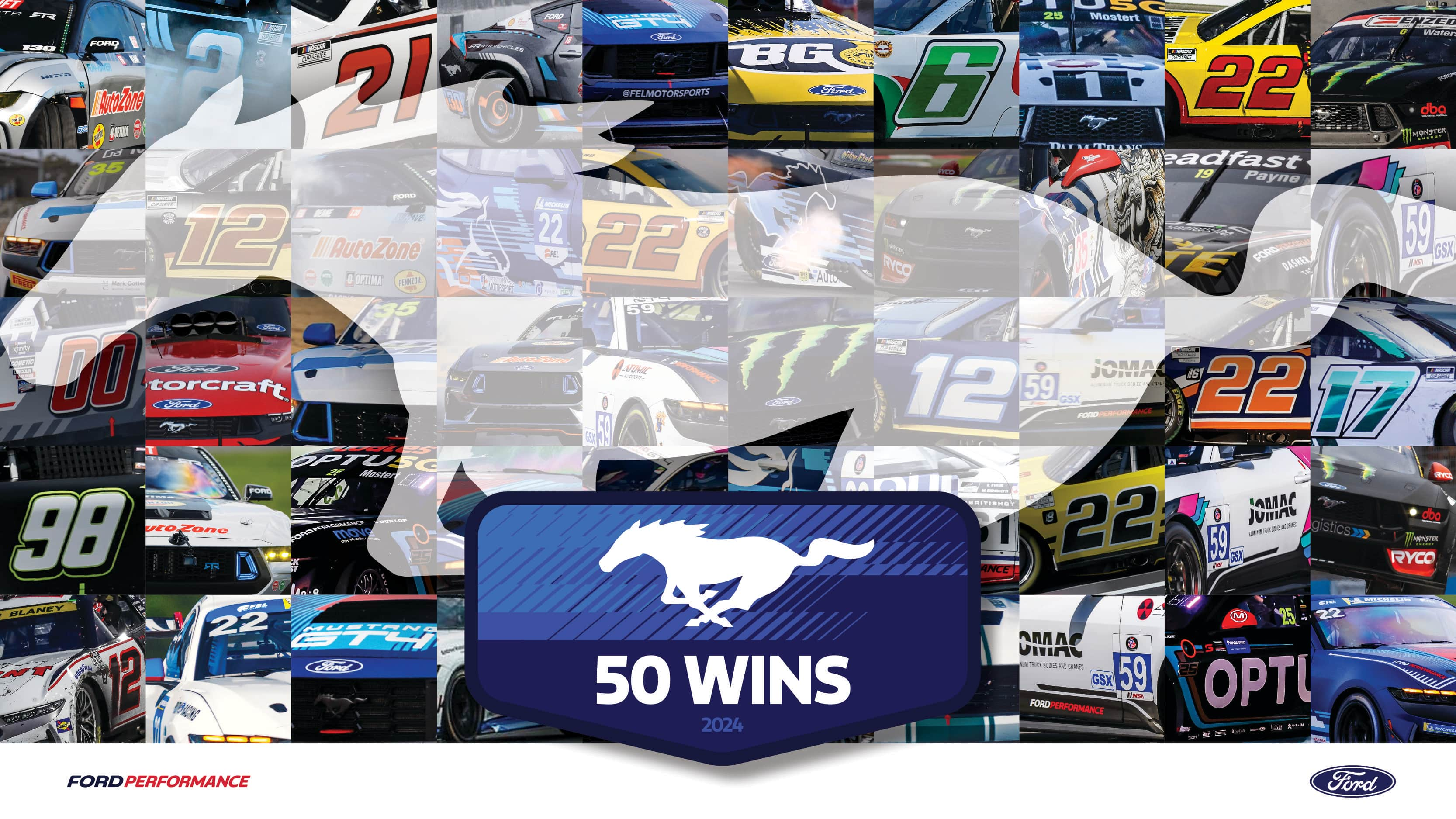 50 Ford Mustang Win Graphic 